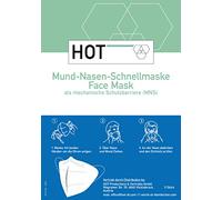HOT - Maschere protettive per naso orale a 4 strati, confezione da 5 maschere usa e getta, 400 g