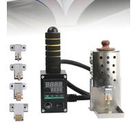 Hot Melt Glue Rolling Machine, 50ml/150ml barili, 4 tipi di applicatori di colla, temperatura regolabile 50-220℃, per imballaggio pelletteria incollaggio