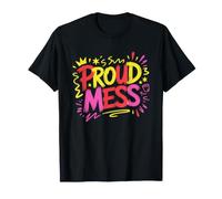 Hot Mess Distintivo del Caos Tutti Bordo Vita Caotica Maglietta