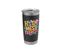 Hot Mess Express Ice Cream Occhiali da sole Fun Bicchiere termico in acciaio inox doppia parete