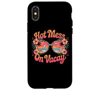 Hot Mess On Vacay Occhiali da sole Summer Fun Custodia per iPhone X/XS