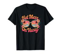 Hot Mess On Vacay Occhiali da sole Summer Fun Maglietta