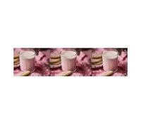 Hot Milk and Biscuits - Grande striscione da appendere alla parete, sfondo per feste di compleanno, Capodanno, laurea, matrimonio, festa di compleanno, decorazione, 120 x 30 cm