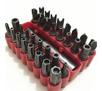 Hot New 33 pezzi Set di punte di sicurezza anti-manomissione CRV con portainserti magnetico prolunga, Torx hex Star Spanner Tri Wing