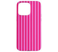 Hot Pink and Pink Stripes Geometric Vertical Lines Pattern Custodia per iPhone 15 Pro Max