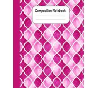 Hot Pink Composition Notebook: Wide Ruled, 7.5 × 9.25 Inches, Soft Matte Cover, 120 Pages for school student, college