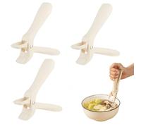 Hot Plate Gripper Set, Non Slip Adjustable Clip, Ergonomic Anti-Scald Handle with Silicone, Insulation Clip Kitchen Tool, Versatile Plate Gripper for Cooking and Essential Microwave Accessory for Pots