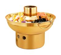 Hot Pot in acciaio inox - Vassoio da servizio per bevande per torte refrigerate con camera da letto con effetto nebbia, attrezzatura per esposizioni culinarie moderne | Accessorio stile alimen