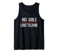 Hot RAGAZZE amore TECHNO. Cool Techno Rave Music Design Canotta