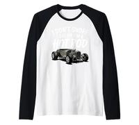 Hot Rod divertente | Hot Rod Amante di auto | Classic Muscle Car Maglia con Maniche Raglan