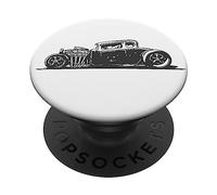 Hot Rod Rust Racer Vintage Graphic Old Muscle Car PopSockets PopGrip Adesivo