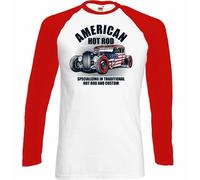 Hot Rod T-Shirt American Uomo Classico USA Gas Personalizzato Auto Appassionato