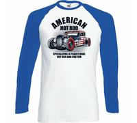 Hot Rod T-Shirt American Uomo Classico USA Gas Personalizzato Auto Appassionato