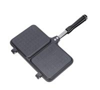 Hot Sandwich Maker - Tostapane a doppio pannello con manico, antiaderente, per formaggio, padella leggera, facile da pulire, accessori per cottura barbecue per pane tostato alla griglia