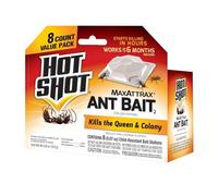 Hot Shot Ant Bait, Kills the Queen and Colony, Works for 6 months, Pack of 1, 8 Count