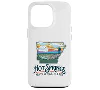 Hot Springs National Park Arkansas Nature Illustration Custodia per iPhone 13 Pro