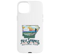 Hot Springs National Park Arkansas Nature Illustration Custodia per iPhone 15 Plus