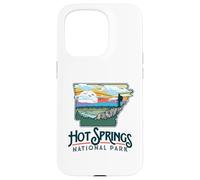 Hot Springs National Park Arkansas Nature Illustration Custodia per iPhone 15 Pro