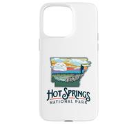 Hot Springs National Park Arkansas Nature Illustration Custodia per iPhone 15 Pro Max