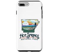 Hot Springs National Park Arkansas Nature Illustration Custodia per iPhone 7 Plus/8 Plus