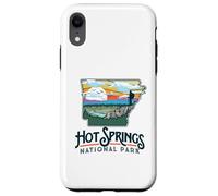 Hot Springs National Park Arkansas Nature Illustration Custodia per iPhone XR