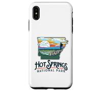Hot Springs National Park Arkansas Nature Illustration Custodia per iPhone XS Max