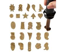 Hot Stamps For Tool - Letters Branding Kit, Copper Numbers & Symbols Tool| Stamping Kit | Carving Head Tools Branding Letters