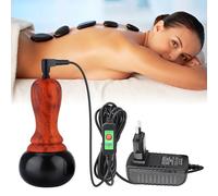 Hot Stone Gua Sha Massaggiatore elettrico Collo Schiena Corpo Impacco caldo Giada Riscaldamento Moxibustione Drago Strumenti di massaggio meridiano