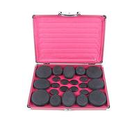 Hot Stone Massaggio Set Grande Scaldacollo Heater Box Spa Massaggio Pietra con Scatola Riscaldamento per Massaggi Gua Sha Tuina e Impacchi Caldi, 20 Pietre