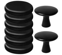 Hot Stone - Set da 8 pezzi, include 6 pietre e 2 massaggiatori a funghi, pietra Bian per rilassamento e sollievo dal dolore