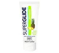HOT Superglide Edible Waterbased Lubricant 75ml Lubrificante Commestibile Intimo