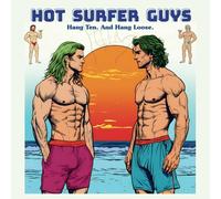 Hot Surfer Guys: The Coloring Book