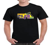 Hot Tee Running Man Korea TV Series Men's T-Shirt Black L