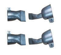 Hot Tool Nozzle Set 4PCS | Stainless Steel 20mm & 40mm Flat Wide Mouth | Welding Nozzle for PP/PVC/Plastic Sheets | High Heat Tolerance & No Escape
