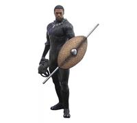Hot Toys Black Panther - Statuetta Movie Masterpiece 1/6 Black Panther (Original Suit), 31 cm
