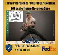Hot Toys TV Masterpiece One Piece Netflix Roronoa Zoro Modellino Scala 1/6...
