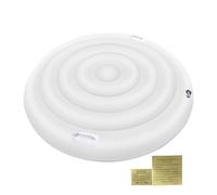 Hot Tub Lid, 5,25 ft Round Inflatable Spa Protector, 63 pollici Insulated Easy Lifting, Durevole Waterproof Protection, Foldable Tub Cover for Home, Garden and Backyard Use