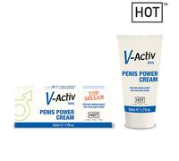 HOT V-Activ Penis Power Cream Men - Crema Erezione Uomo Potenza e Forza 50ml