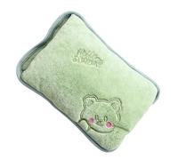 Hot Water Bottle - Short Velvet, 10 x 7 x 2 in Hand Warmer Leak-Proof Heating Design | Soft Plush Cover Electric Rechargeable Warmer, Body Comfort Pad For Home, Office, School, Outdoor Activities