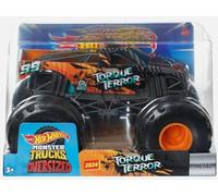 Hot Wheeels Monster Trucks Oversize Torque Terror Arancione/Nero 99 Nuovo per il 2024, 1:24 Scala Diecast Truck