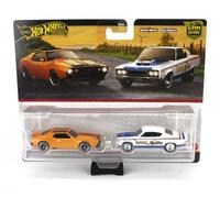 HOT WHEELS 1/64 AMC JAVELIN COUPE + REBEL MACHINE RACING 1971 SET 2X MODELLINO