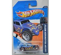 Hot Wheels 1:64 Scale 2011 Heat Fleet 9/10, Teal Custom Volkswagen Beetle 99/244 Redline
