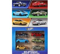 Hot Wheels 1:64 Scale Die-Cast Toy Cars, Set di 6 Veicoli Europei con Decoro Elevato (Gli Stili Possono Variare)