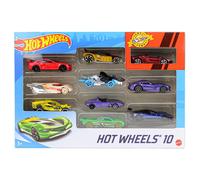 Hot Wheels 10 Assortito Pressofuso Veicoli Auto Confezione Regalo