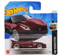 Hot Wheels - '15 Jaguar F-Type Project 7 - HW Roadsters 5/5 - HTD74 - Short Card - Magenta - Mattel 2024-1:64