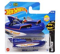 Hot Wheels 1966 Bat Boat HYW57 Batman 5/5 Scheda Corta Blu DC Classic TV Series Warner Bros Licenza Mattel 2025 1:64
