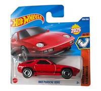 Hot Wheels - 1983 Porsche 928S - Muscle Mania 10/10 - HYW53 - Short Card - rosso - Mattel 2025 - Modello Porsche con licenza - 1:64