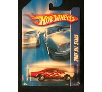 Hot Wheels 2007-137 All Stars 1967 Pontiac GTO Rosso w/Bianco Flames Scala 1: 64