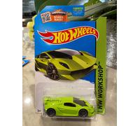 Hot Wheels 2015 Workshop Night Burnerz #198 LAMBORGHINI SESTO ELEMENTO Verde