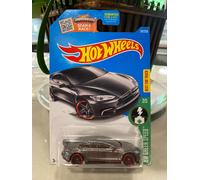 Hot Wheels 2016 #242 HW Green Speed Tesla Model S Drk Gray 2/5